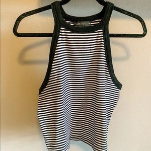 Forever 21 striped crop top